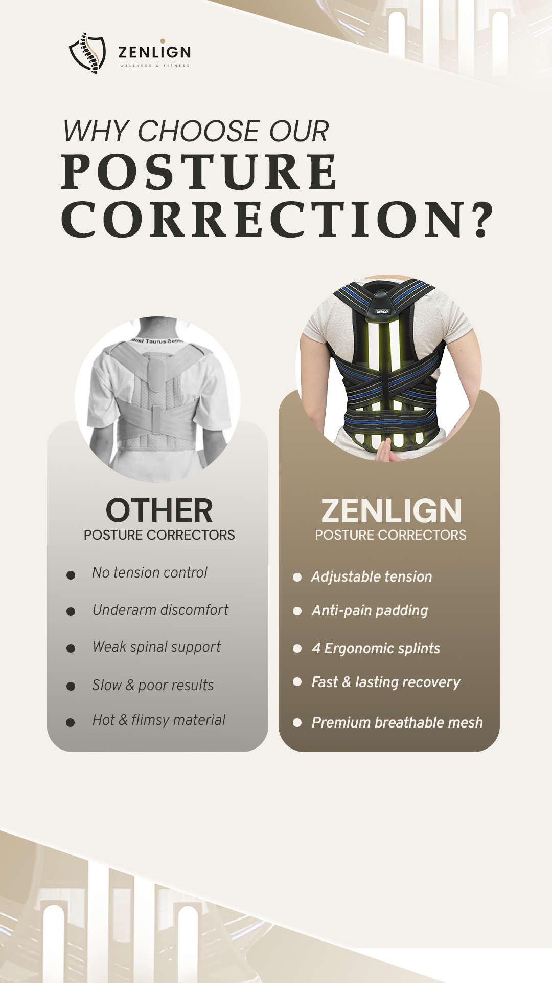 Premium Posture Corrector Brace - Innovation Gadget™️