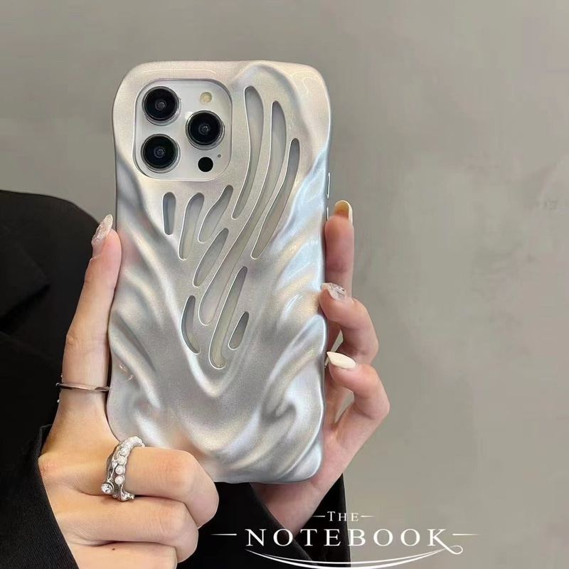 Skeleton Heat Dissipation Full Cover Silicone Soft iPhone Case