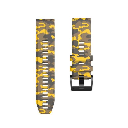 22mm & 26mm Camouflage Silicone Adjustable Watch Band  for Samsung/Garmin/Fossil/Others