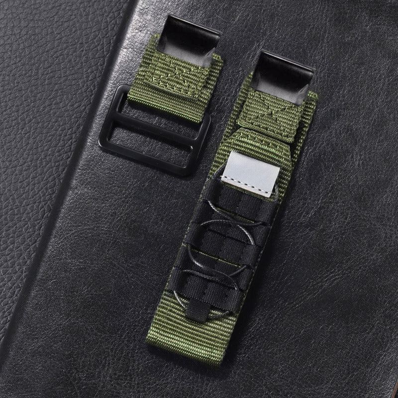 20mm & 26mm Outdoor Breathable Nylon Canvas Strap For Samsung/Garmin/Fossil/Others