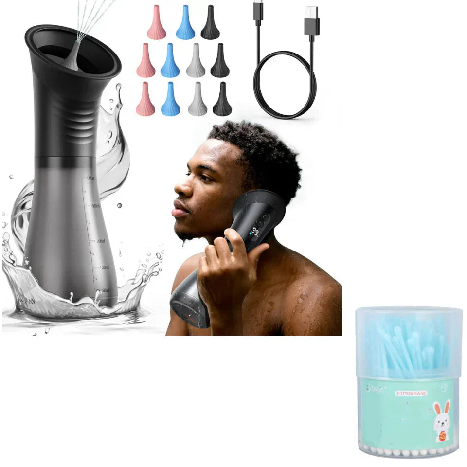 Rechargeable electric ear cleaning set