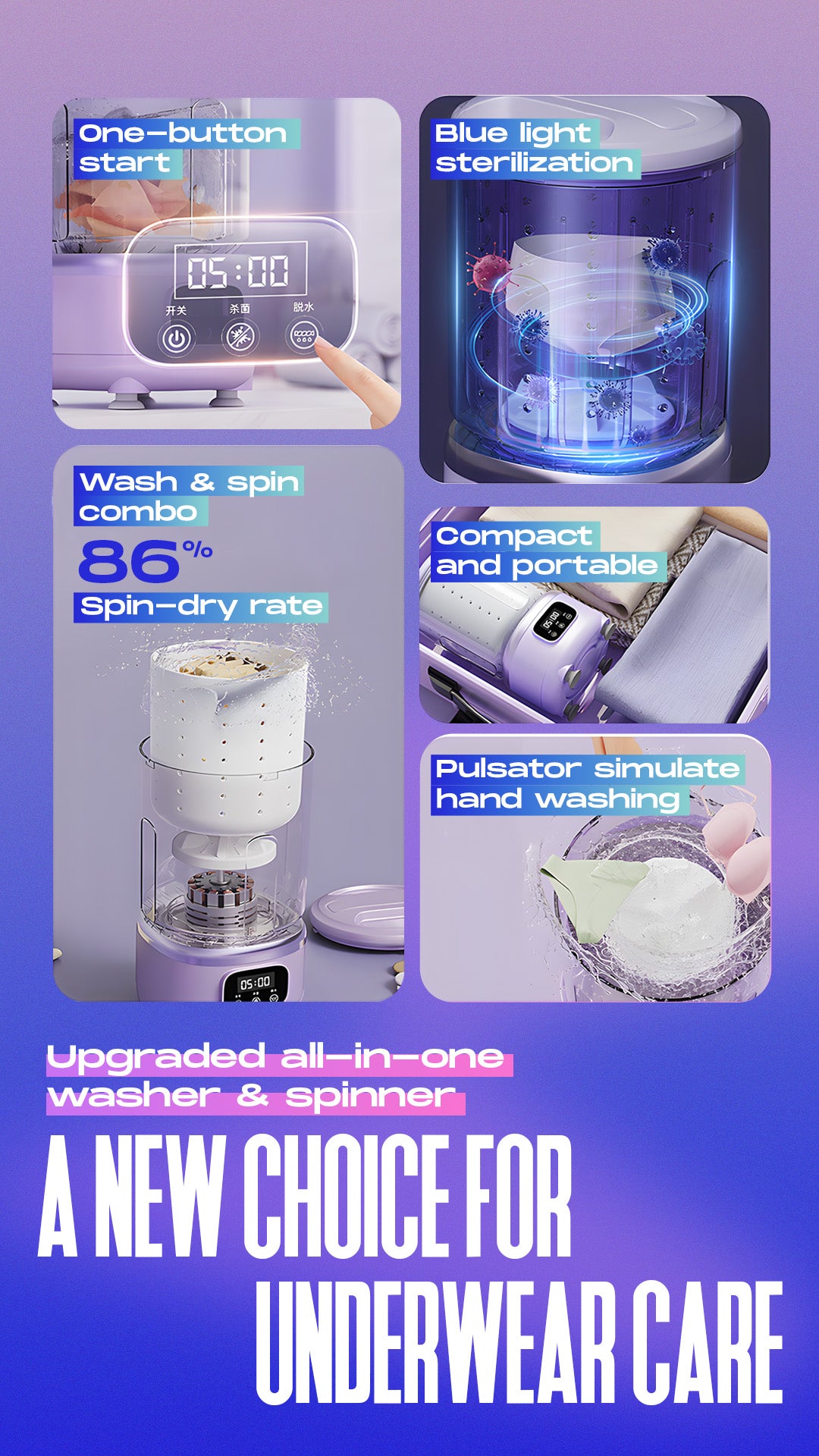 Mini Washing Machine - Innovation Gadget™️