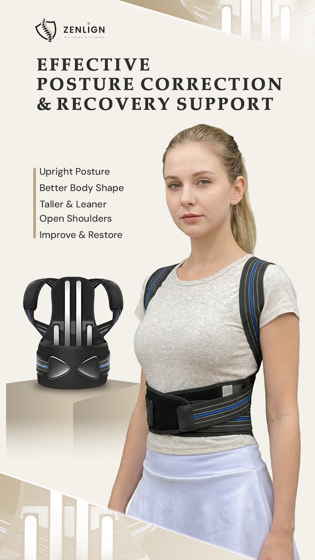Premium Posture Corrector Brace - Innovation Gadget™️