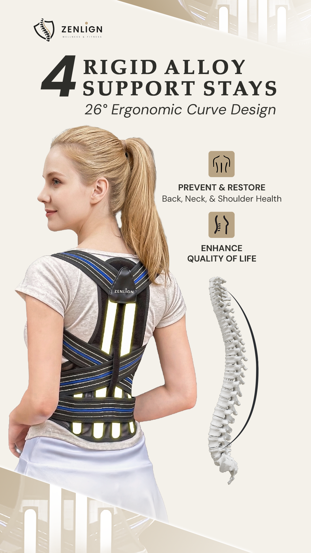 Premium Posture Corrector Brace - Innovation Gadget™️