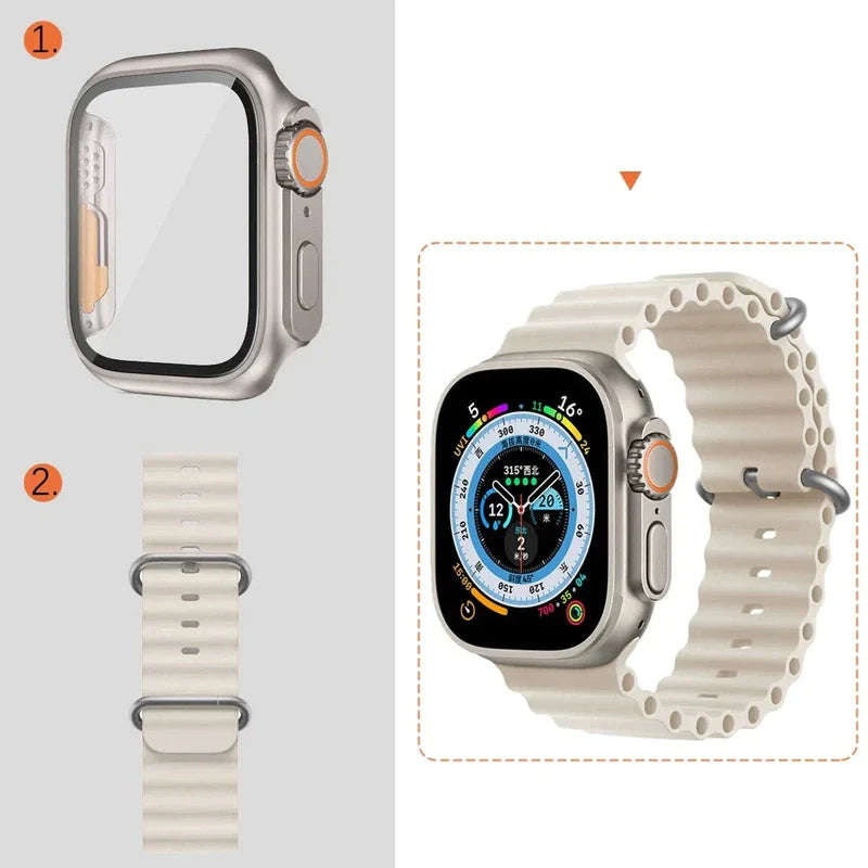 "Instant Ultra Transformation" All-inclusive Protection For Apple Watch - Protective Case & Strap